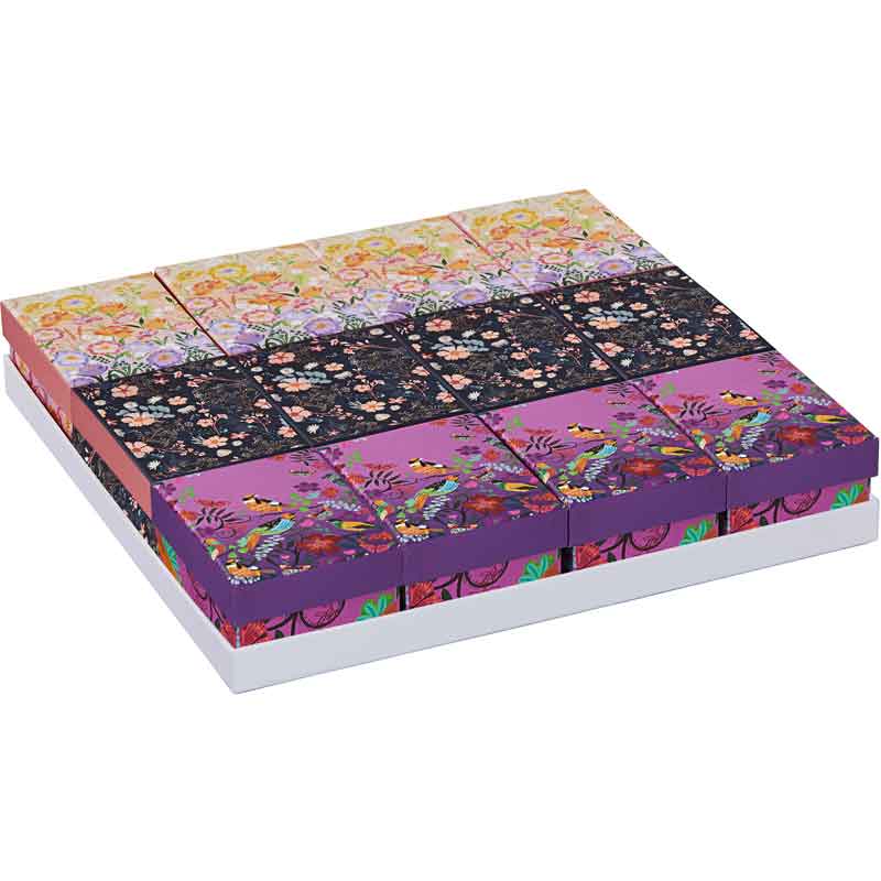 ASST FLORAL OMBRE SMALL GIFT BOXES 12S