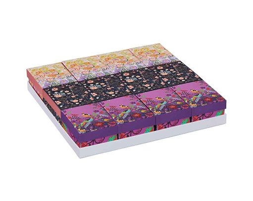 ASST FLORAL OMBRE SMALL GIFT BOXES 12S