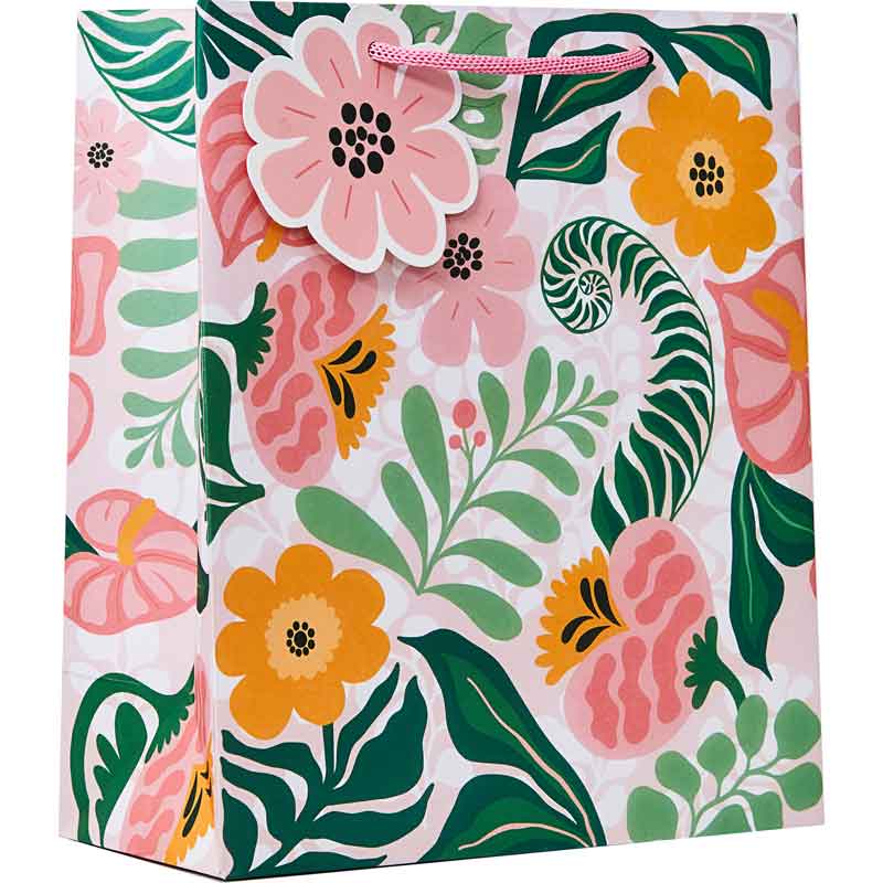 MODERN FLORA MEDIUM GIFT BAG 6S