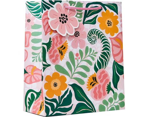 MODERN FLORA MEDIUM GIFT BAG 6S