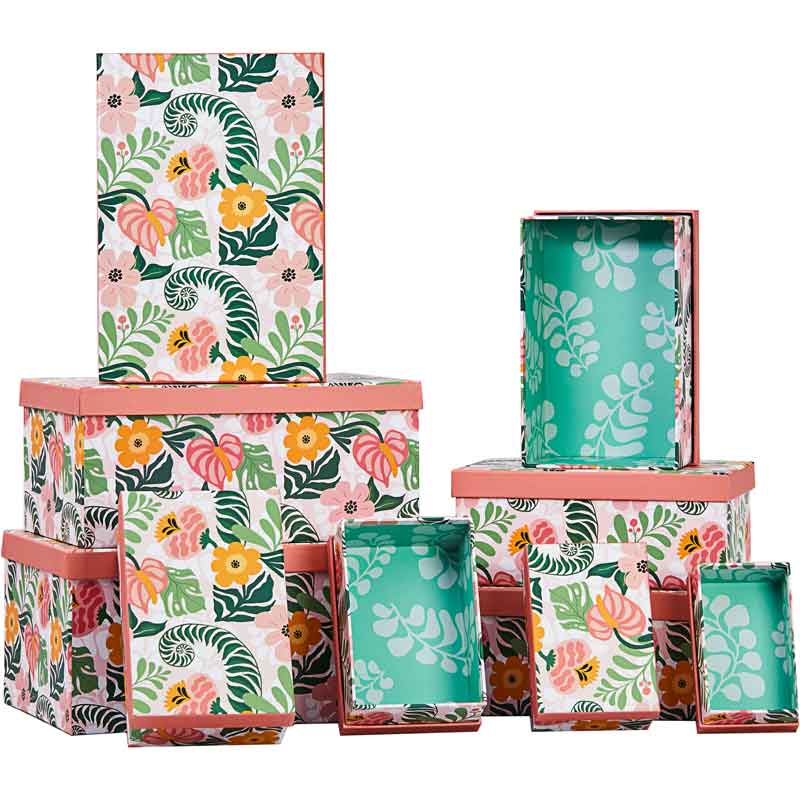 10SET MODERN FLORA GIFT BOXES