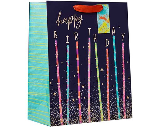 CANDLES LARGE GIFT BAG 6S