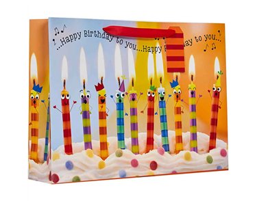 HAPPY BIRTHDAY TO YOU XLG SHOPPER GIFT BAG 6S