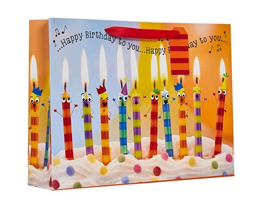 HAPPY BIRTHDAY TO YOU XLG SHOPPER GIFT BAG 6S