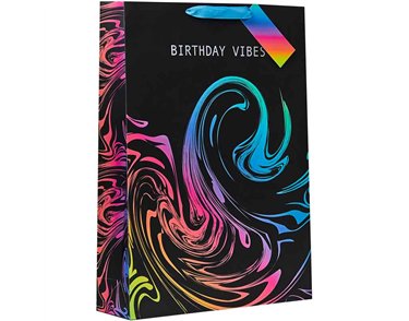 BIRTHDAY VIBES XLG GIFT BAG 6S
