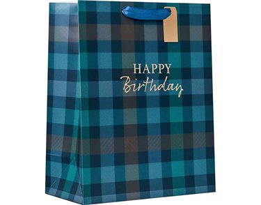 TARTAN LARGE GIFT BAG 6S