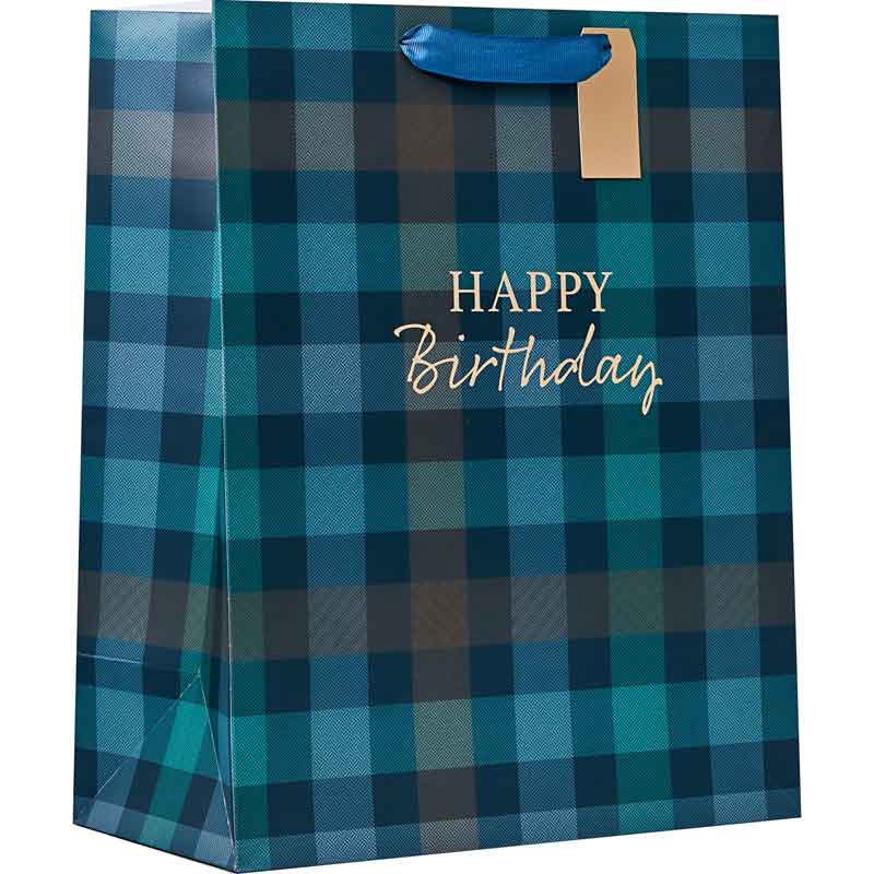 TARTAN LARGE GIFT BAG 6S