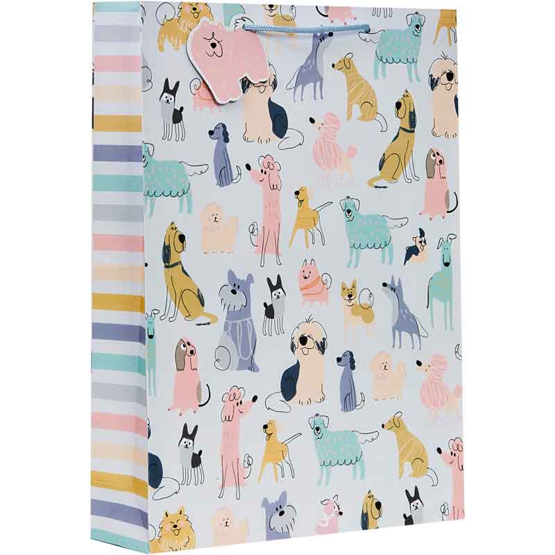 DOODLEY DOGS XLG GIFT BAG 6S