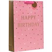 HAPPY BIRTHDAY PINK XLG GIFT BAG 6S