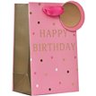 HAPPY BIRTHDAY PINK SMALL GIFT BAG 6S
