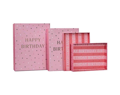 3SET BIRTHDAY PINK SHIRT BOXES