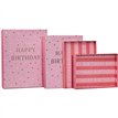 3SET BIRTHDAY PINK SHIRT BOXES