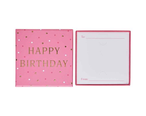 HAPPY BIRTHDAY PINK GIFT CARD BOX