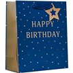 HAPPY BIRTHDAY BLUE MEDIUM GIFT BAG 6S