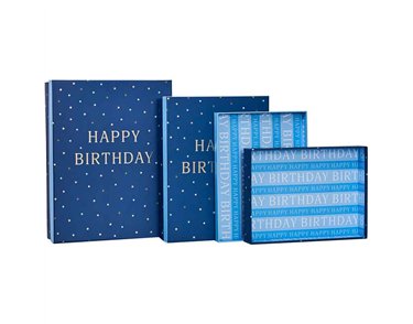 3SET BIRTHDAY BLUE SHIRT BOXES
