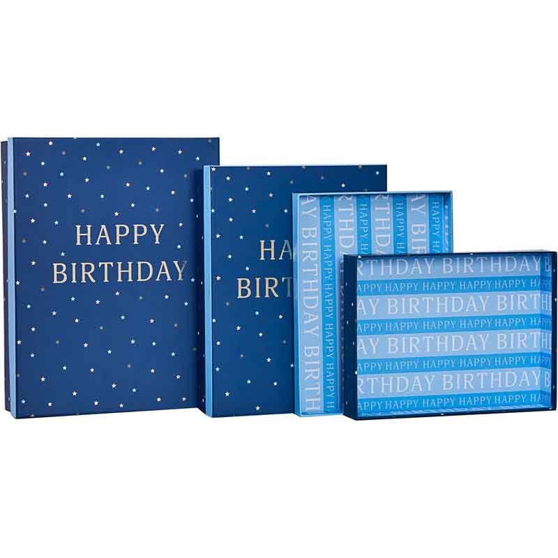 3SET BIRTHDAY BLUE SHIRT BOXES