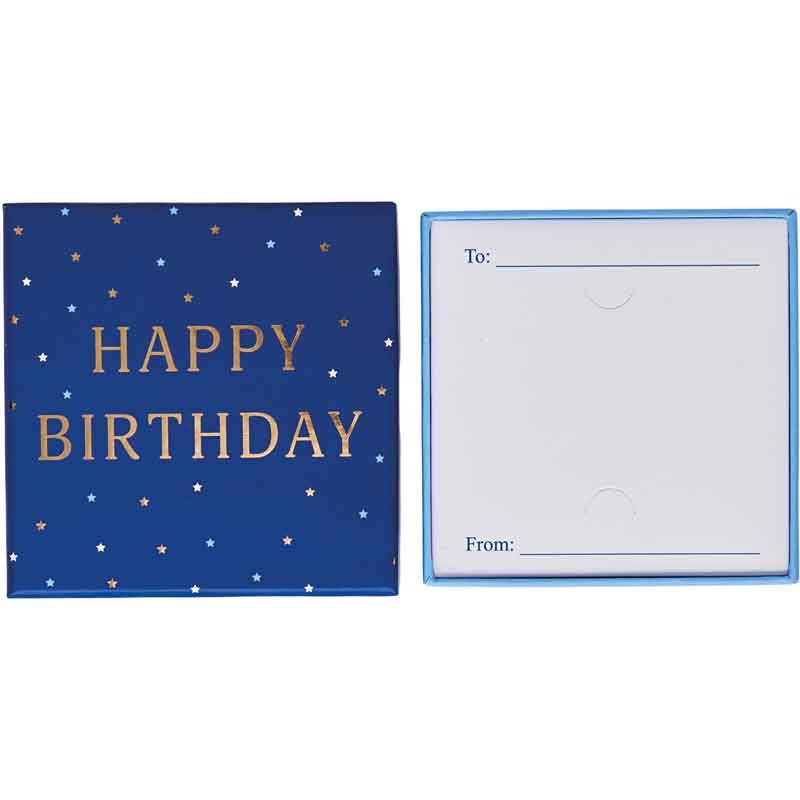 HAPPY BIRTHDAY BLUE GIFT CARD BOX