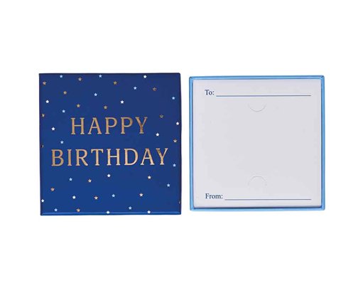 HAPPY BIRTHDAY BLUE GIFT CARD BOX