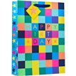 CHECKERBOARD XLG GIFT BAG 6S