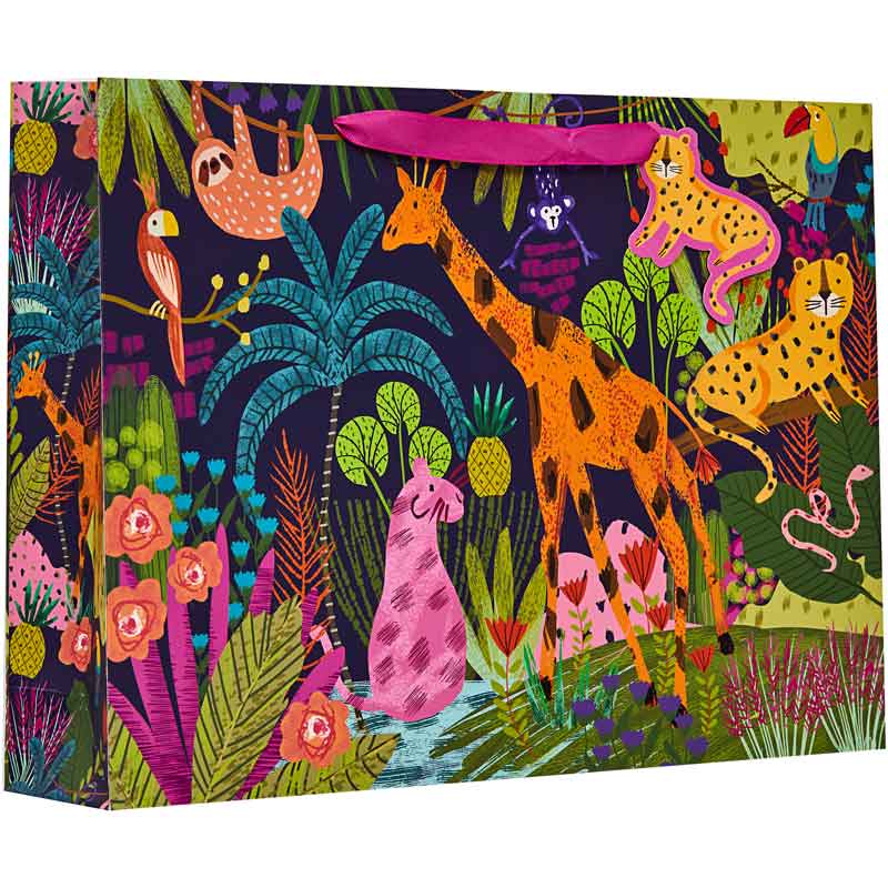 JUNGLE BOOGIE XLG SHOPPER GIFT BAG 6S