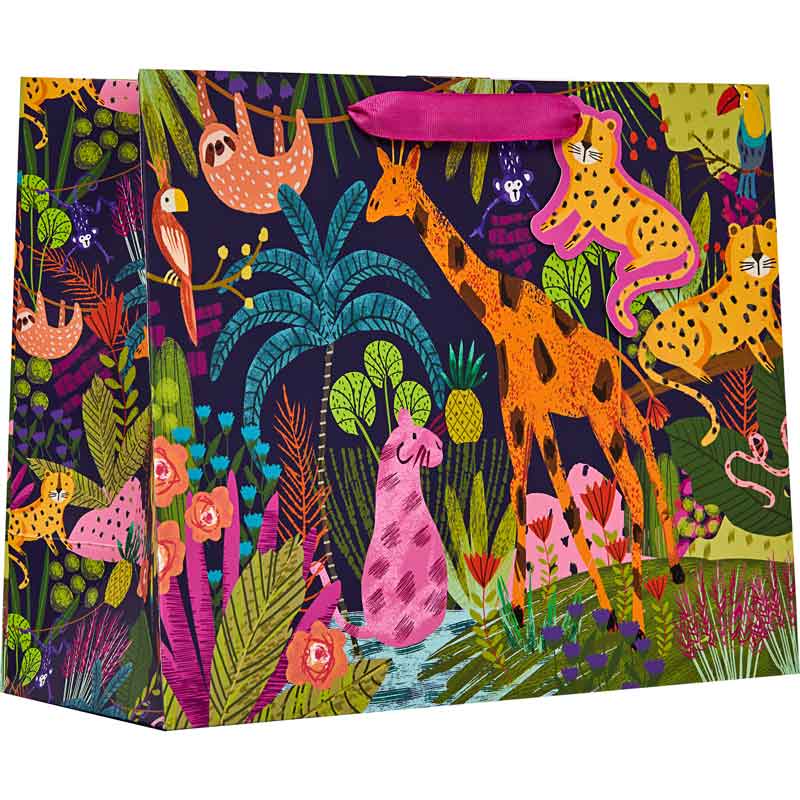 JUNGLE BOOGIE LARGE SHOPPER GIFT BAG 6S
