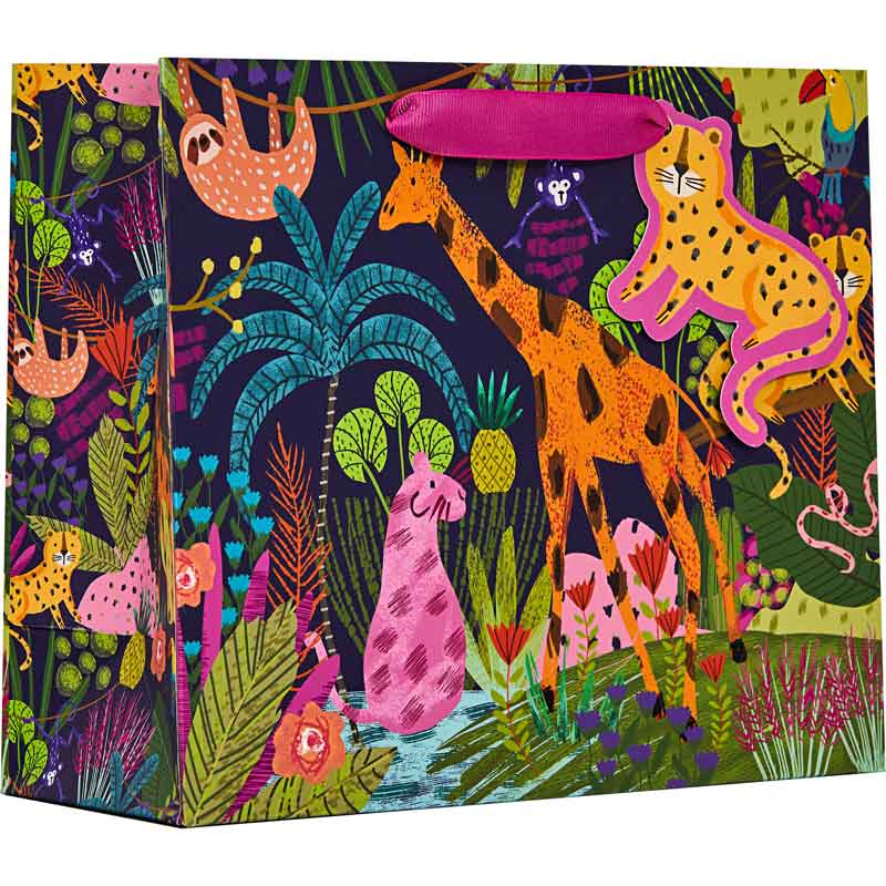 JUNGLE BOOGIE MEDIUM SHOPPER GIFT BAG 6S