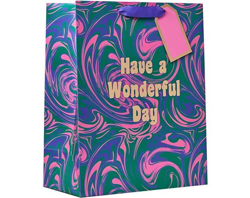 MARBLED LARGE GIFT BAG 6S