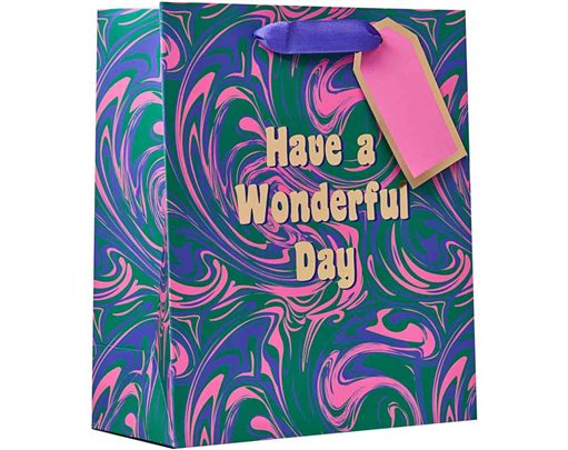 MARBLED MEDIUM GIFT BAG 6S