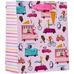 WHEELIE FUN PINK MEDIUM GIFT BAG 6S