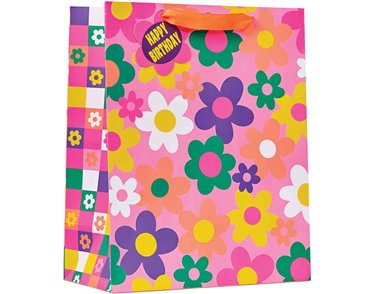 FLOWER POWER LARGE GIFT BAG 6S