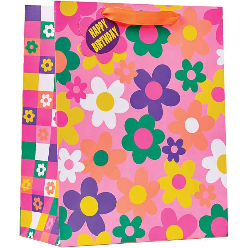 FLOWER POWER LARGE GIFT BAG 6S