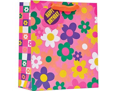 FLOWER POWER MEDIUM GIFT BAG 6S