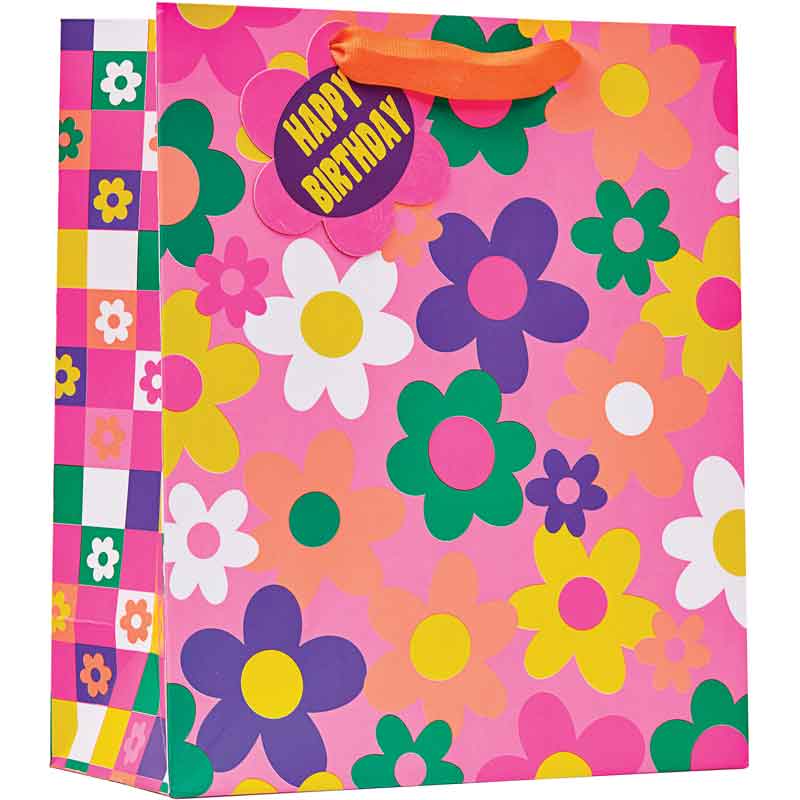 FLOWER POWER MEDIUM GIFT BAG 6S