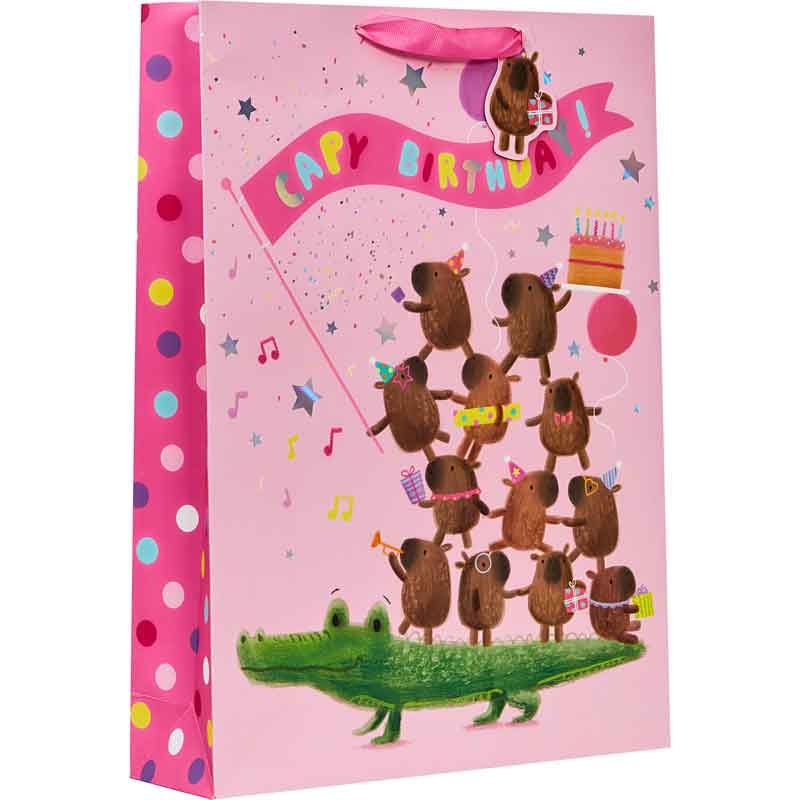 CAPY BIRTHDAY XLG GIFT BAG 6S