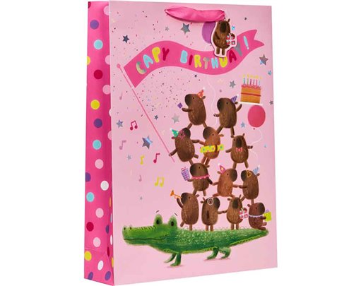 CAPY BIRTHDAY XLG GIFT BAG 6S