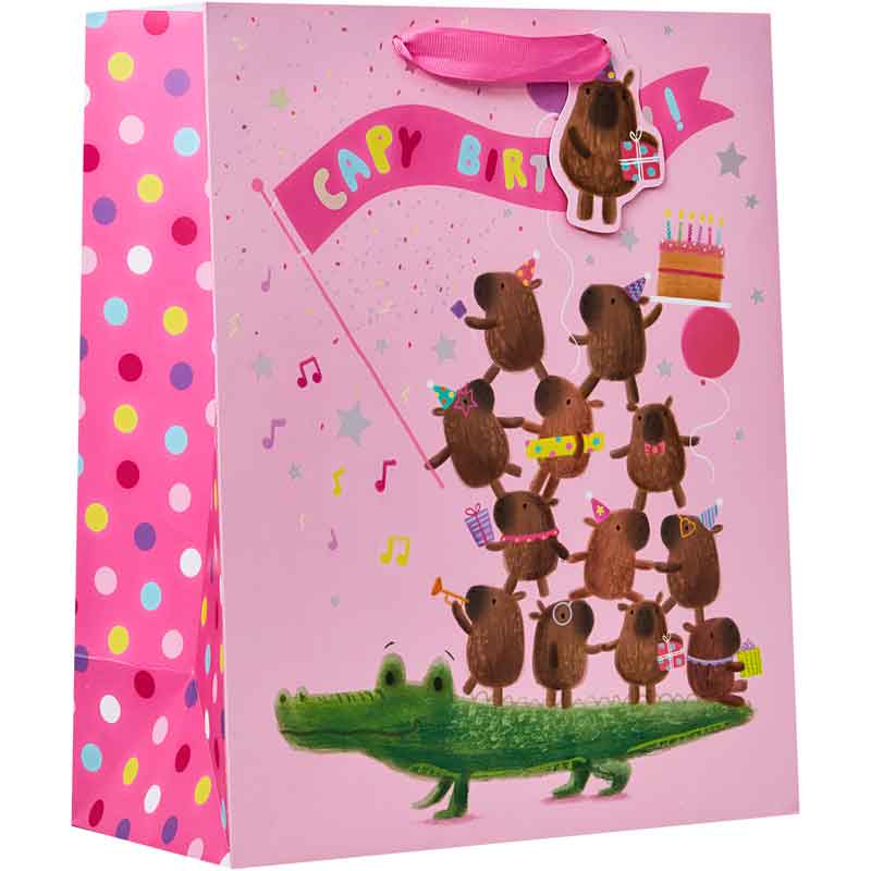 CAPY BIRTHDAY LARGE GIFT BAG 6S