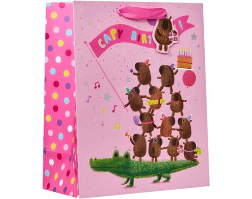 CAPY BIRTHDAY LARGE GIFT BAG 6S