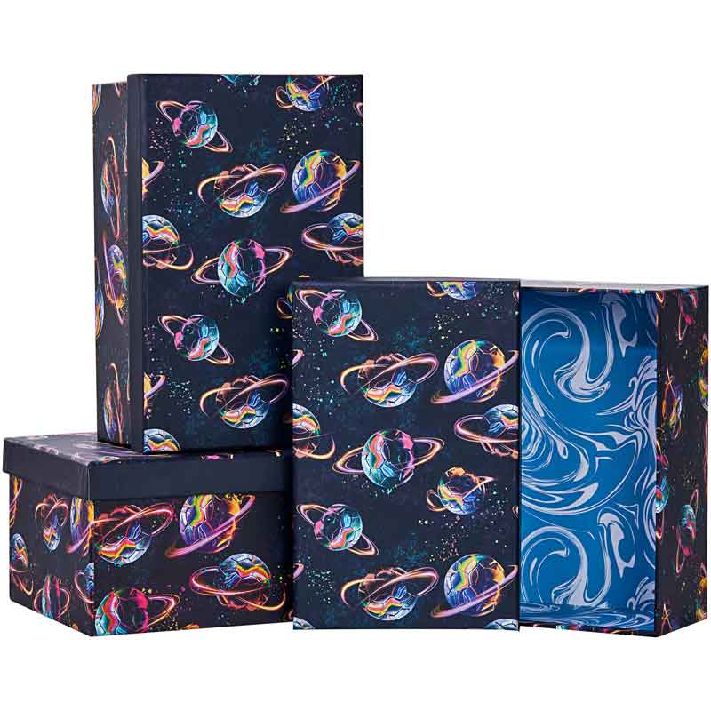 3SET PLANET FOOTBALL GIFT BOXES