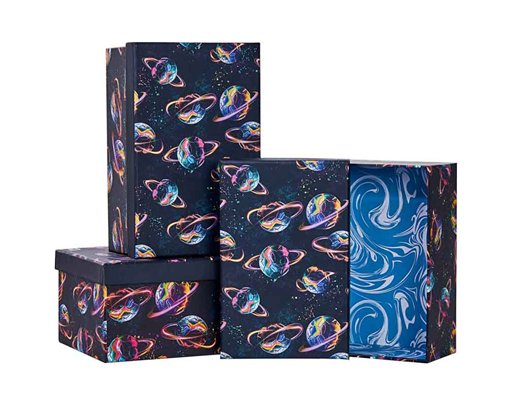 3SET PLANET FOOTBALL GIFT BOXES