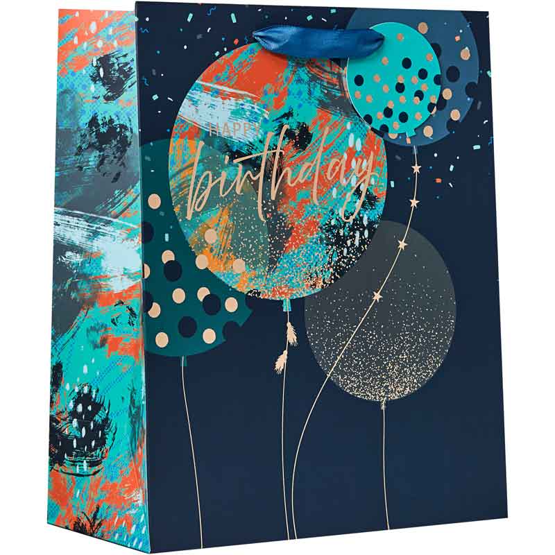 BIRTHDAY BALLOONS LARGE GIFT BAG 6S