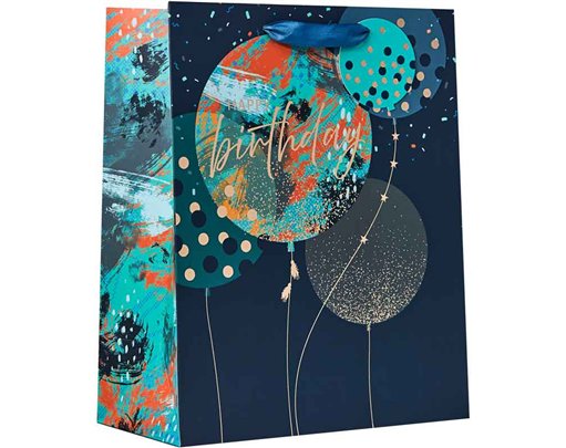 BIRTHDAY BALLOONS LARGE GIFT BAG 6S