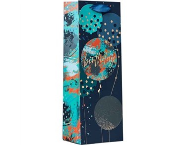BIRTHDAY BALLOONS BOTTLE BAG 6S