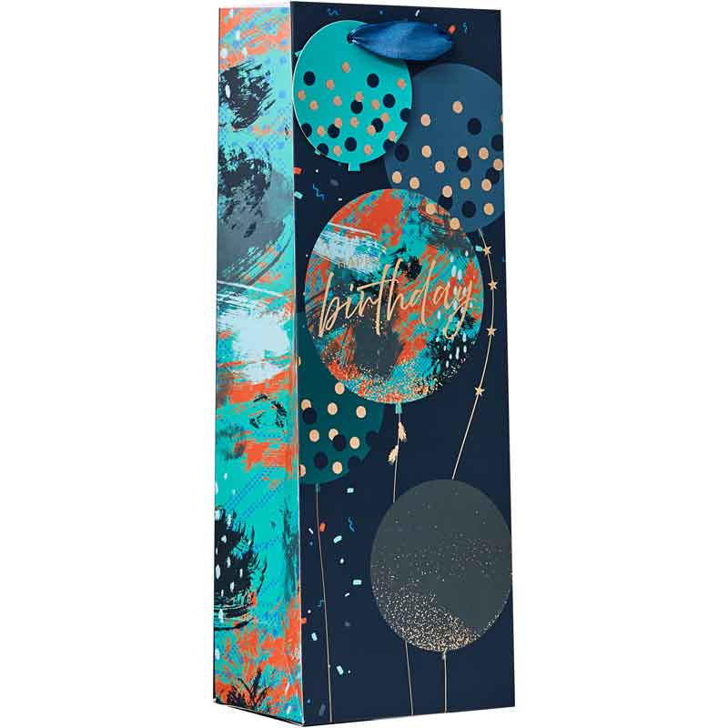 BIRTHDAY BALLOONS BOTTLE BAG 6S