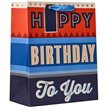 BIRTHDAY TEXT LARGE GIFT BAG 6S