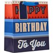 BIRTHDAY TEXT MEDIUM GIFT BAG 6S