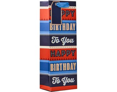 BIRTHDAY TEXT BOTTLE BAG 6S