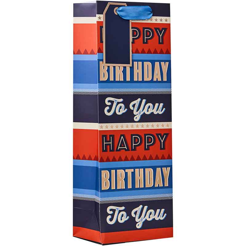 BIRTHDAY TEXT BOTTLE BAG 6S