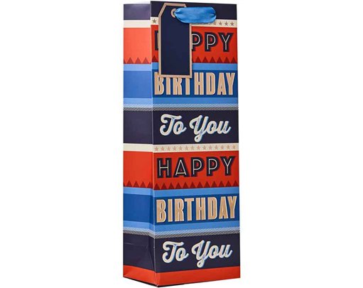 BIRTHDAY TEXT BOTTLE BAG 6S