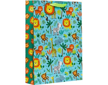 JUNGLE XLG GIFT BAG 6S