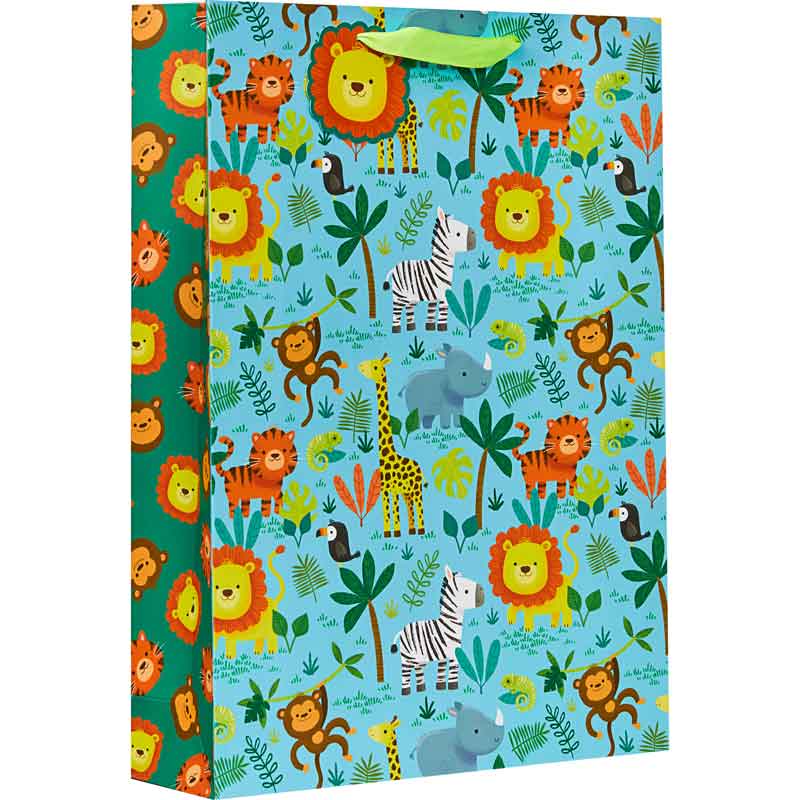 JUNGLE XLG GIFT BAG 6S
